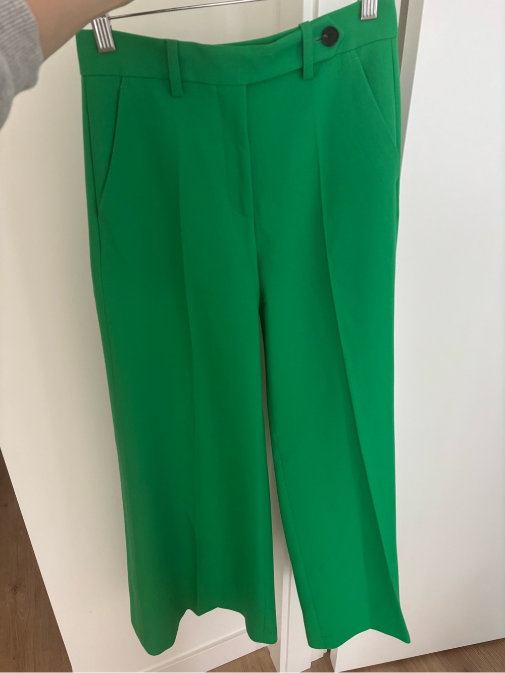 ME+EM Bright Green Wide-Leg Trousers